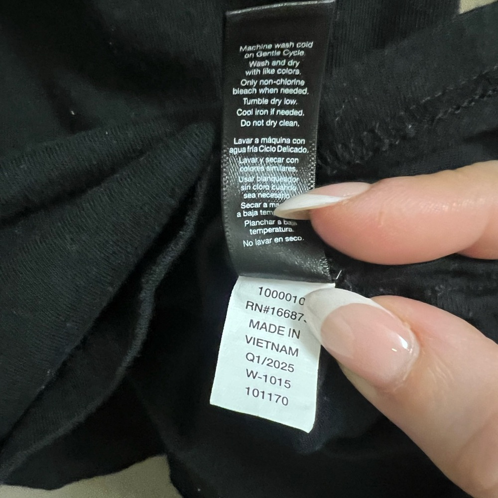 Nuuds Soft Cotton Oversized Tee Black Medium - Picture 5 of 6
